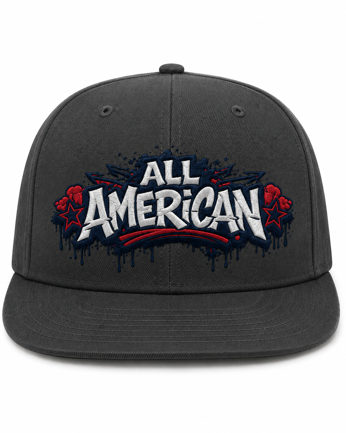 All-American Grey Flat Bill Hat