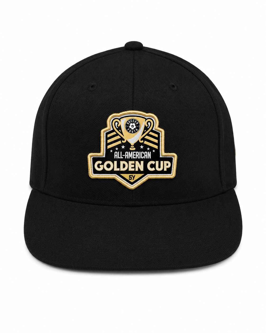 Golden Cup Black Wool Blend Snapback