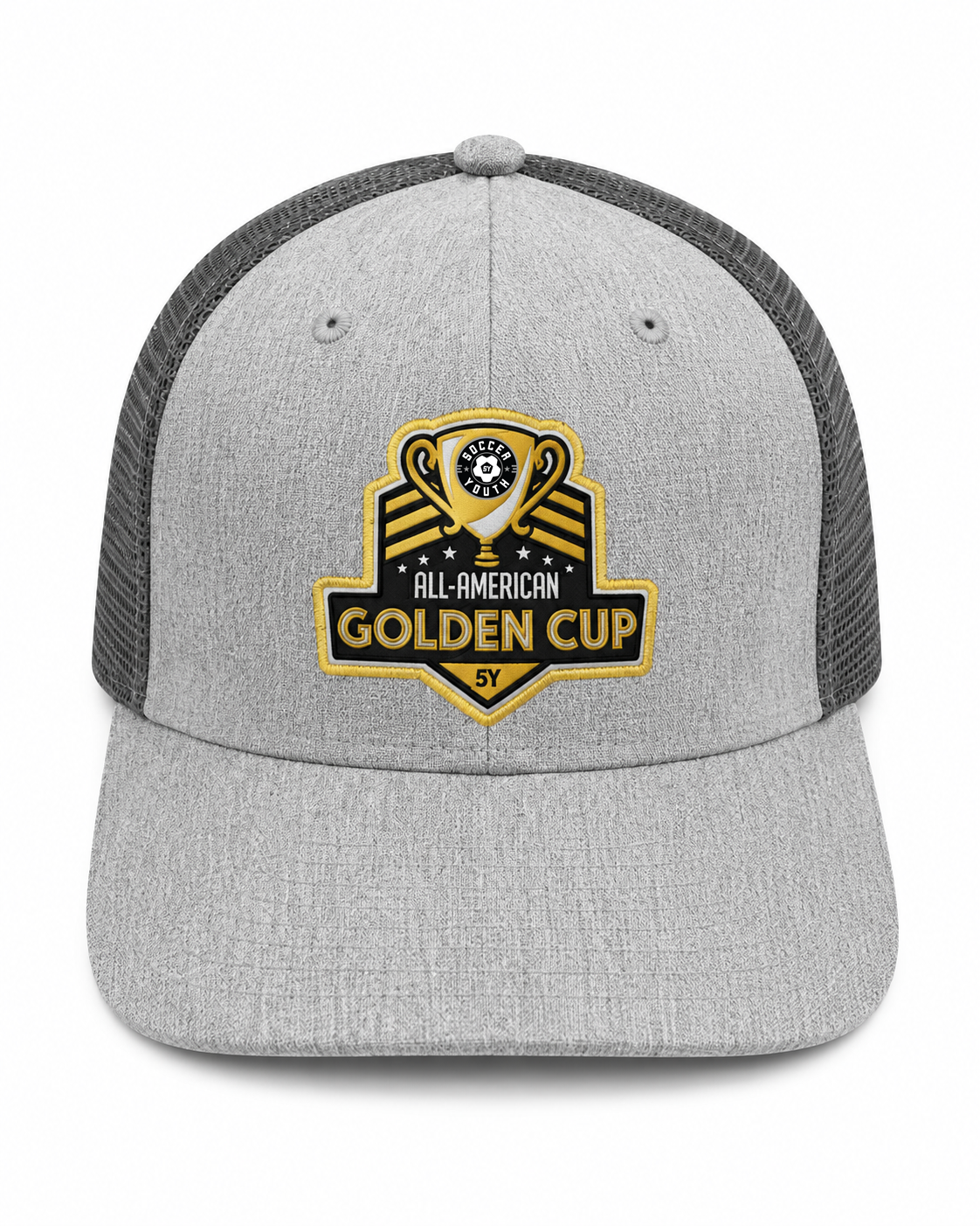 Golden Cup Grey Vintage Trucker Hat