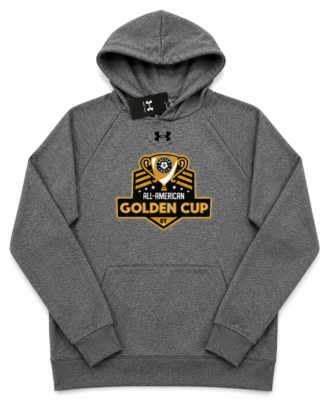 Golden Cup UA Heather Adult Grey Fleece Hoodie