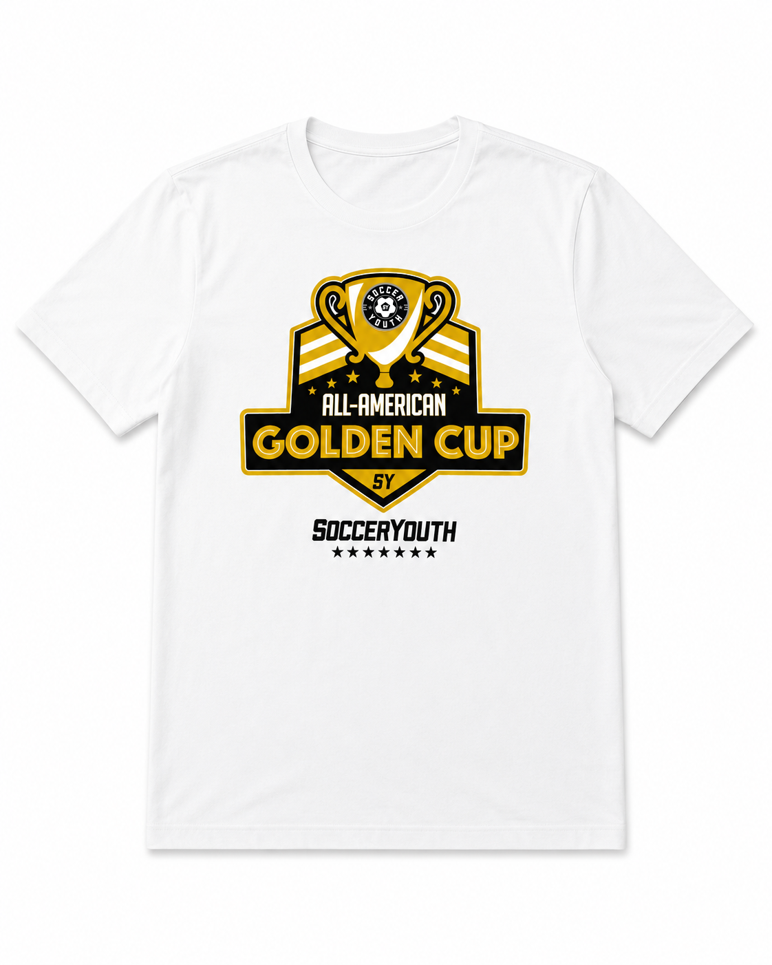Golden Cup SY Logo White Youth Tee