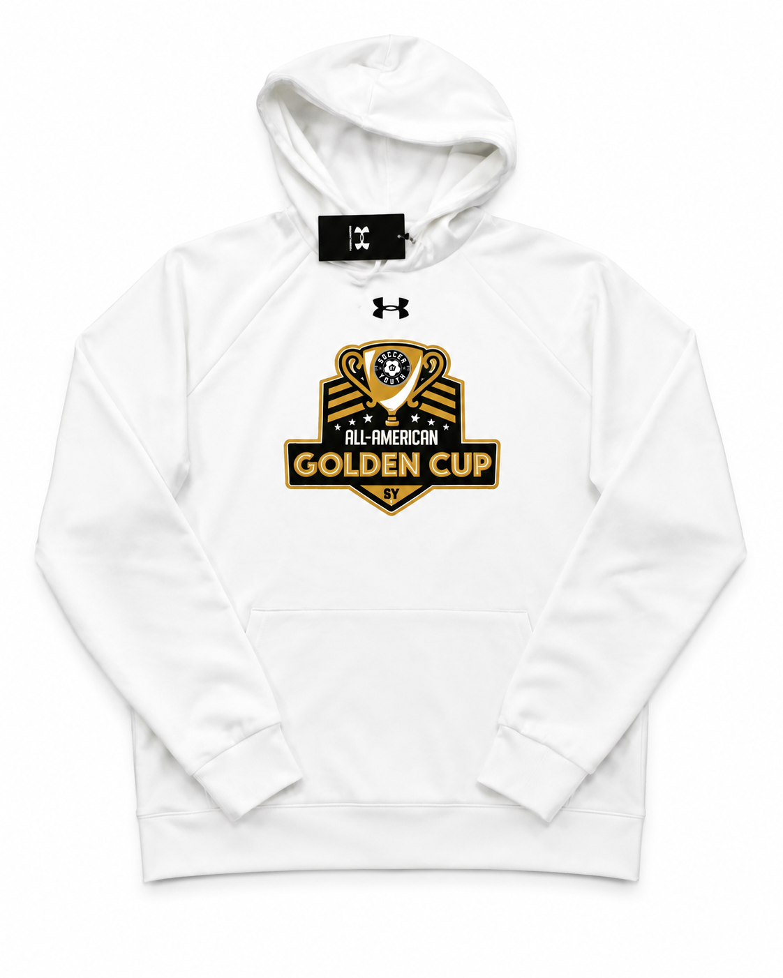 Golden Cup UA White Adult Fleece Hoodie