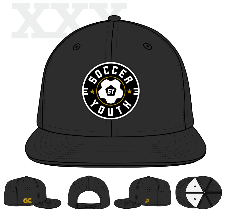 Soccer Youth x GC Black Snapback Hat