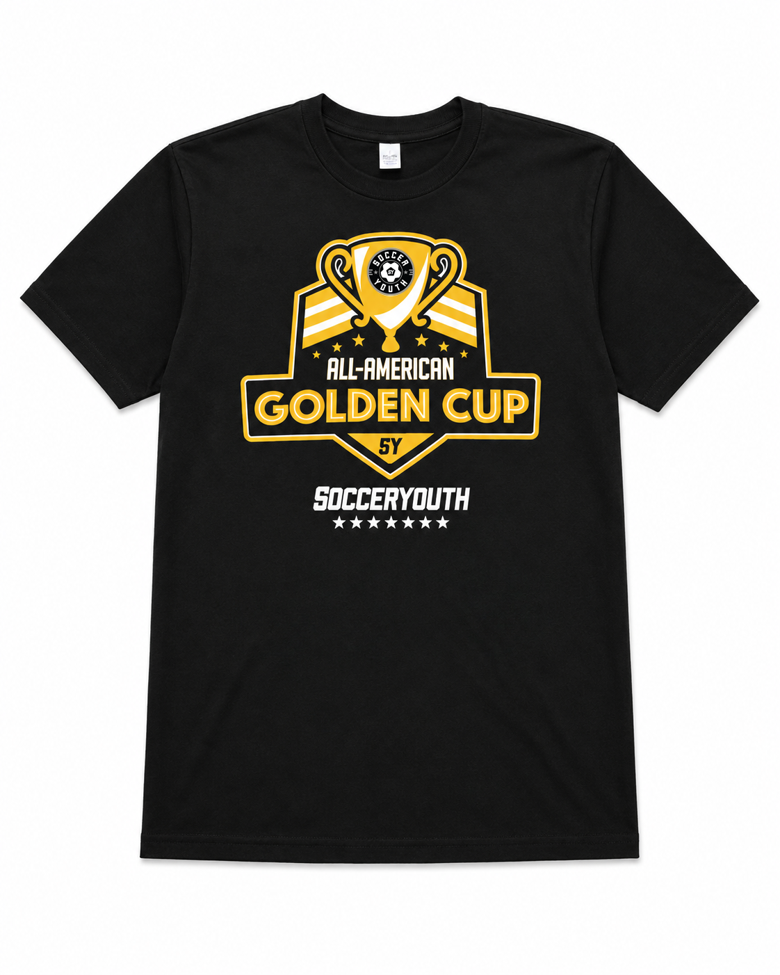 Golden Cup SY Logo Black Adult Tee