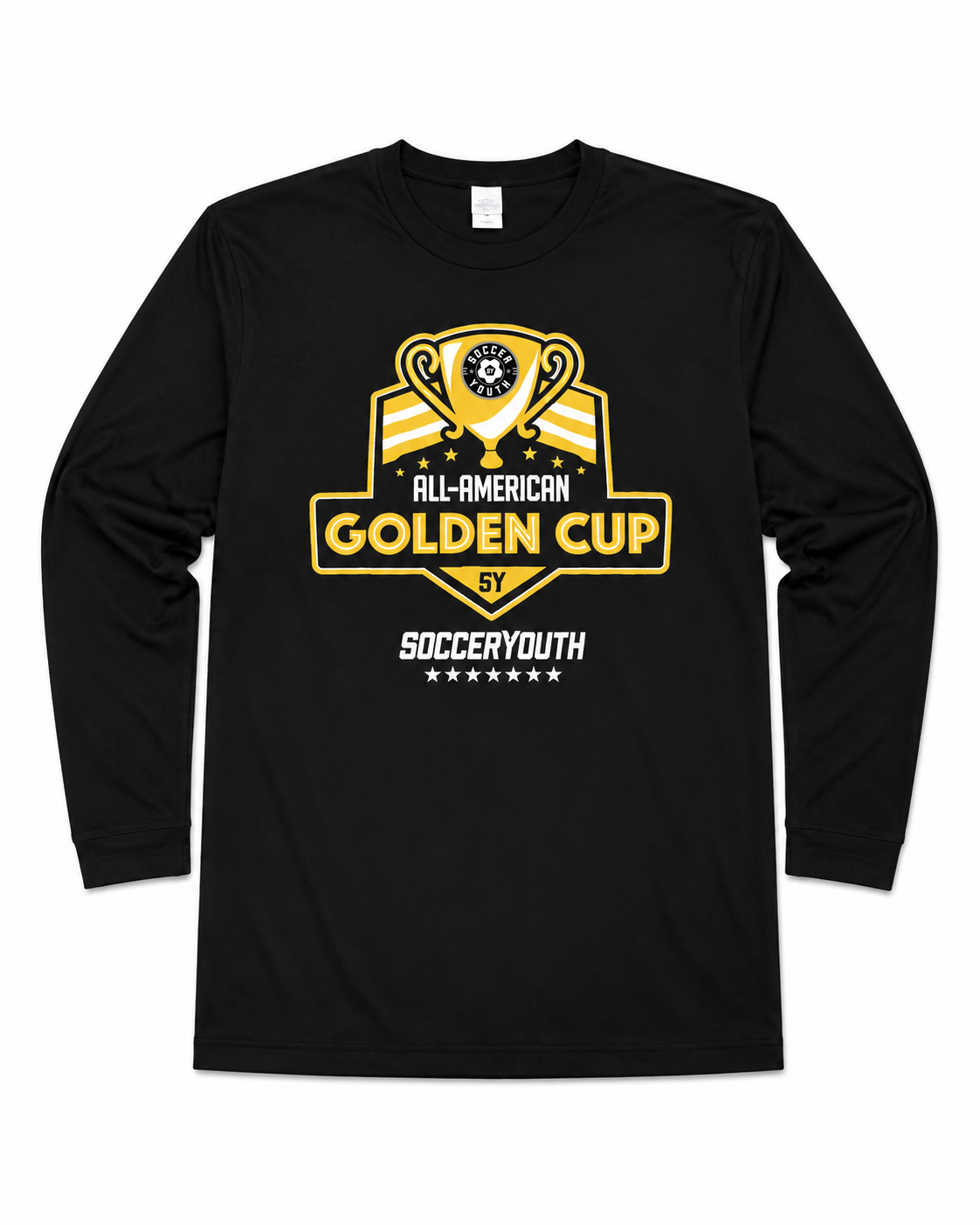 Golden Cup SY Logo Black Youth Long Sleeve Tee