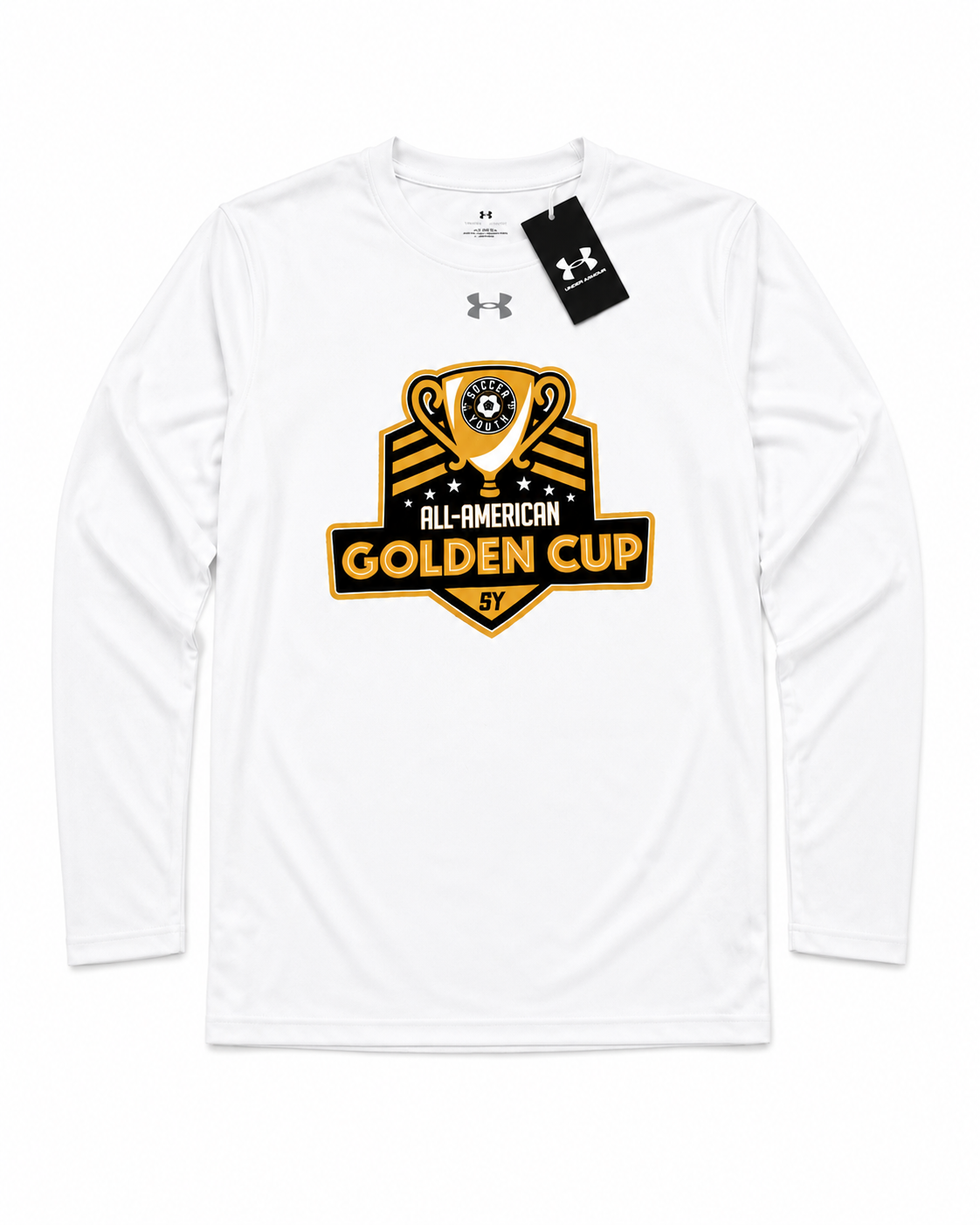 Golden Cup UA White Adult Long Sleeve Tee