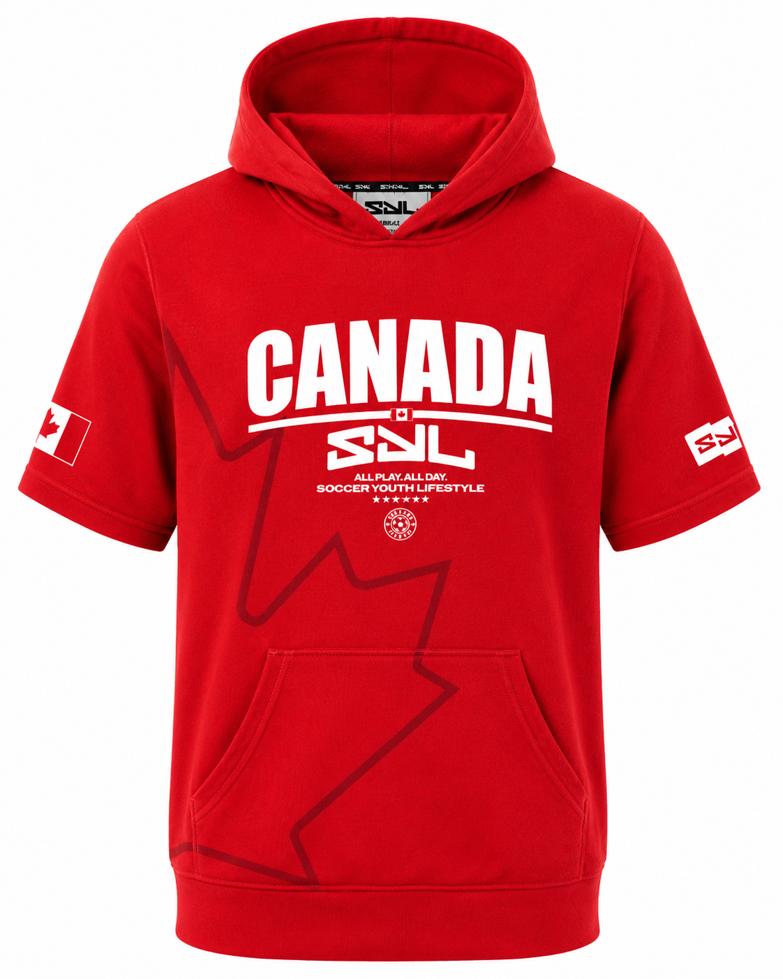 SYL Canada Youth Short Sleeve Hoodie
