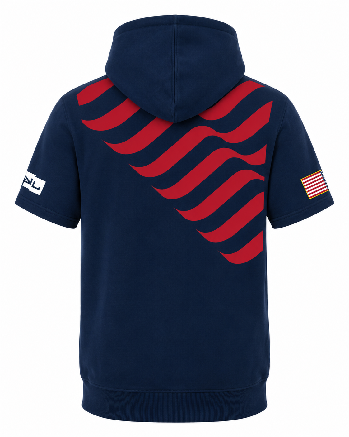 SYL USA Navy Youth Short Sleeve Hoodie