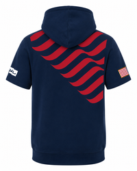 SYL USA Navy Youth Short Sleeve Hoodie