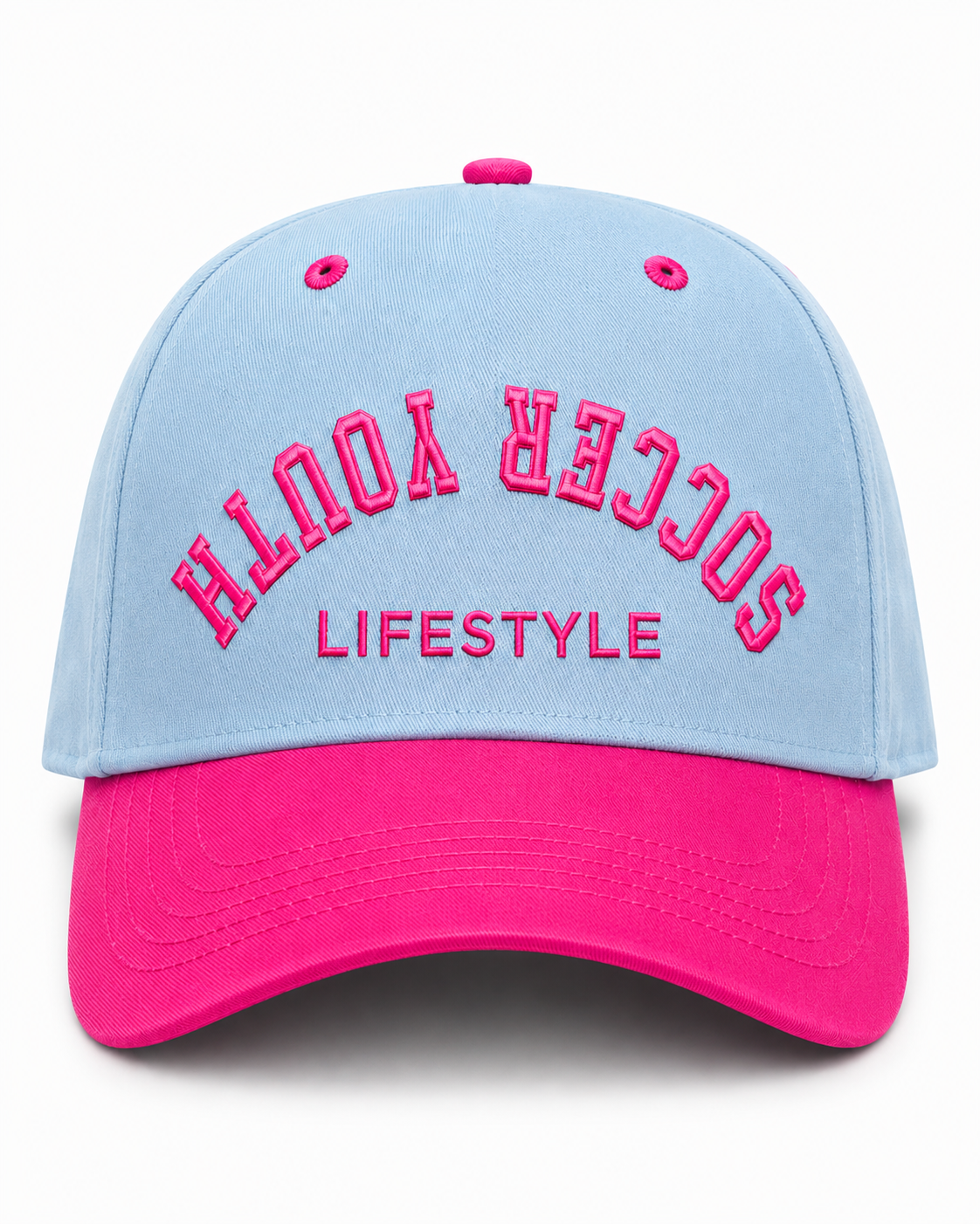 SYL Upside Down Sky Blue / Pink Hat