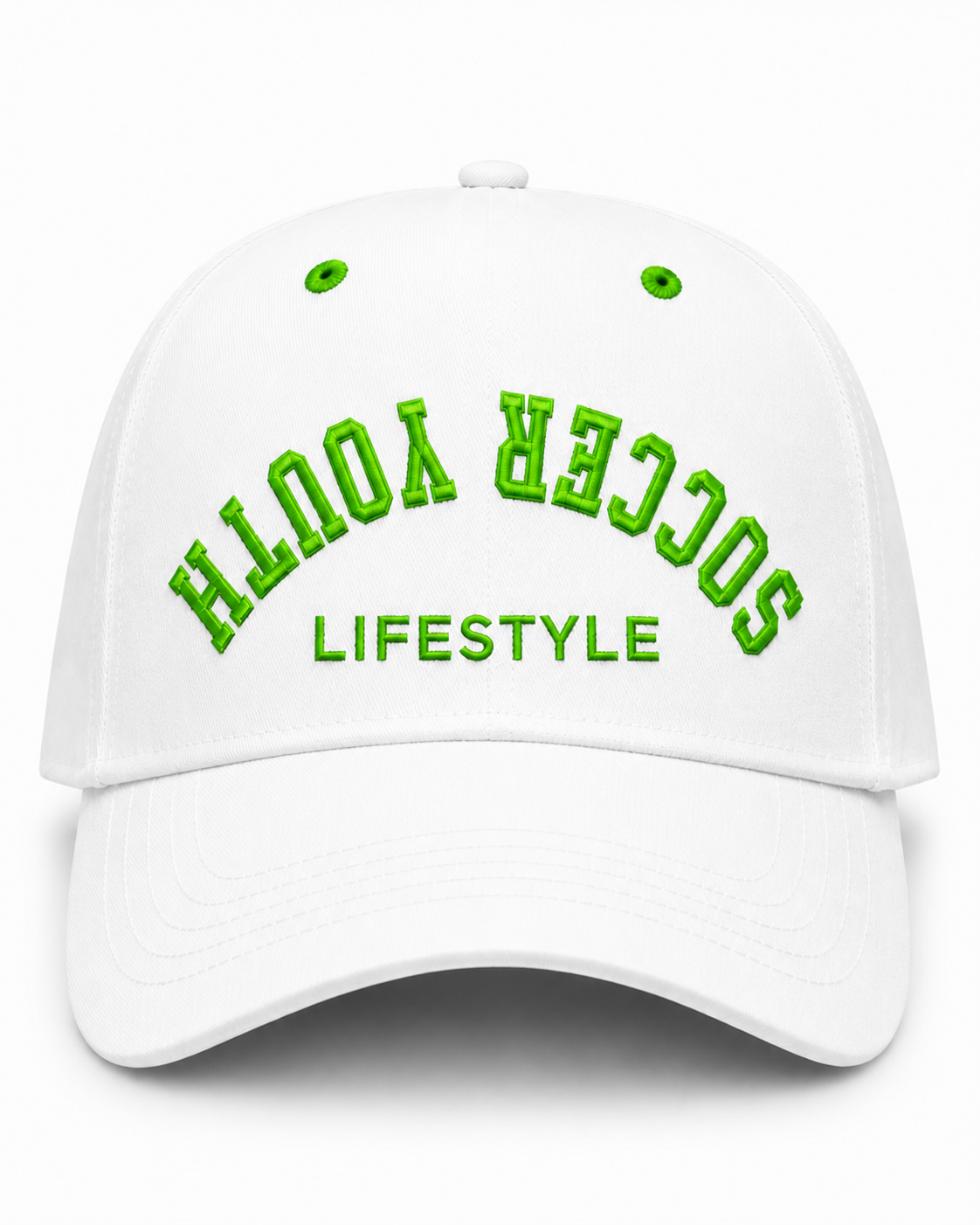 SYL Upside Down White / Green Hat