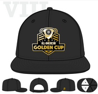 Golden Cup Black Wool Blend Snapback